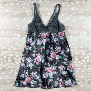 Thalia Sodi Intimates Floral Lace Trim Slip Dress Chemise Women Size XS